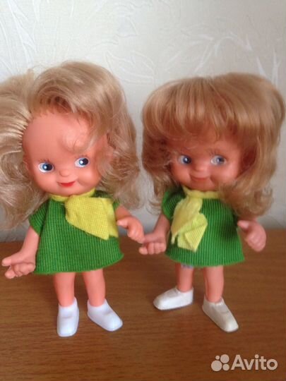 Куклы копытки ГДРс длинными волосами в родном