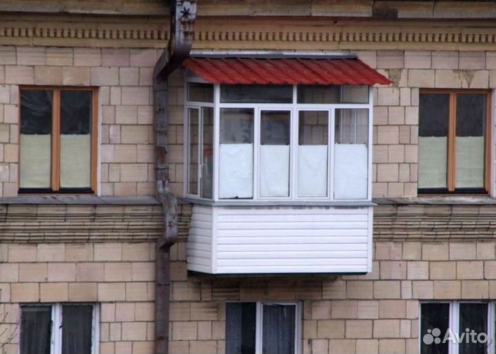 Крыша из профнастила для балконов