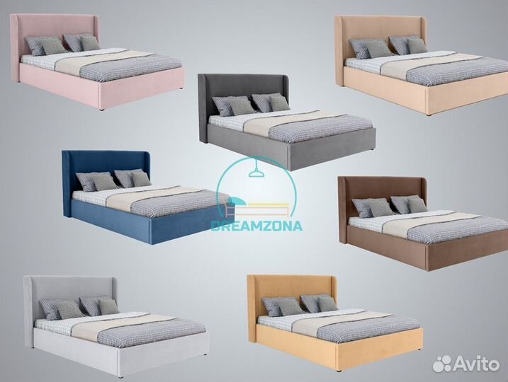 Кровать Нэнси с мягким изголовьем