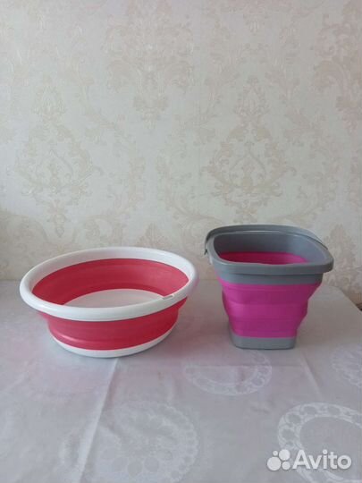 Складное ведро и таз