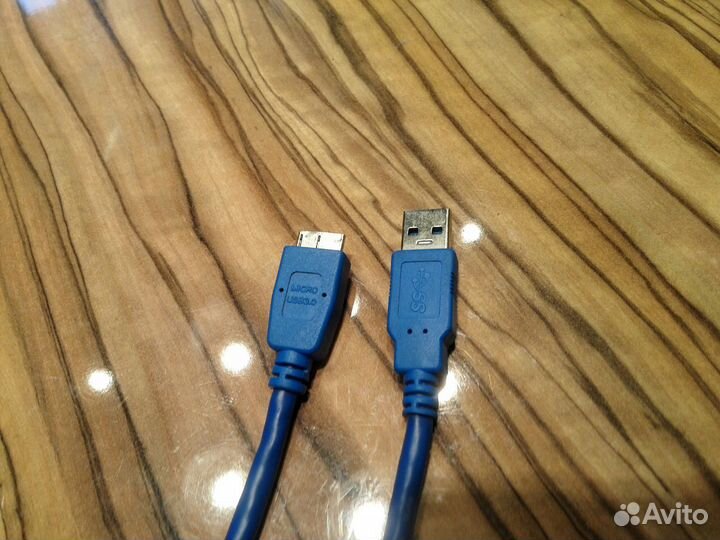 Кабель micro USB B (M), USB A (M), 3м, синий