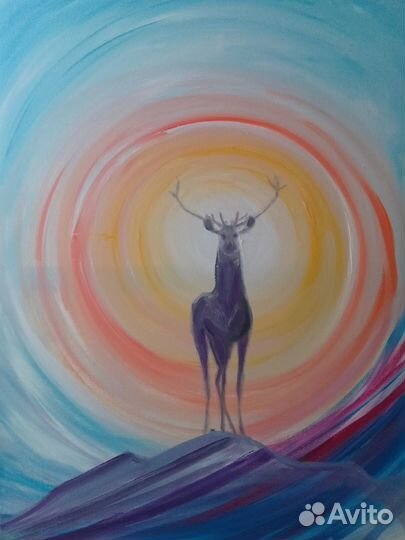 Интерьерная картина большая современное искусство