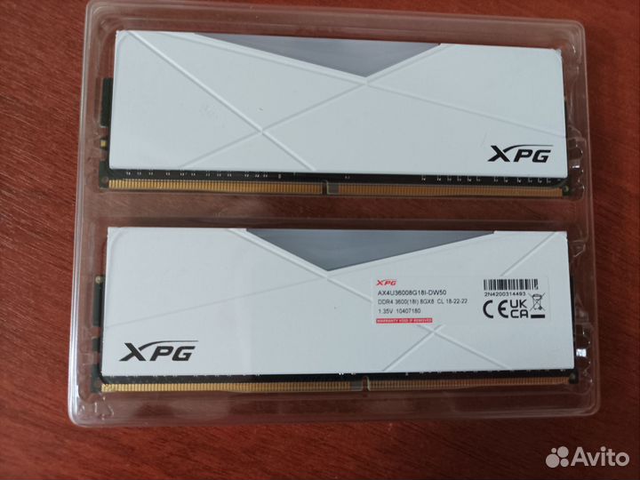 Оперативка XPG Spectrix D50 DDR4 3600мгц 2*8 Гб