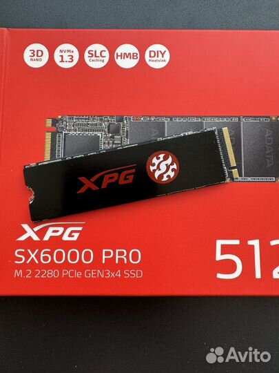 Adata XPG SX6000 Pro M.2 SSD 512 GB