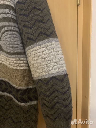 Винтажный свитер 90-е шерсть оверсайз 44-50