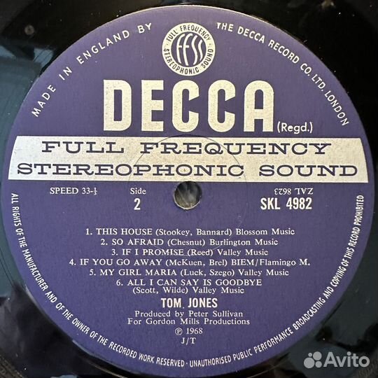 Tom Jones – Help Yourself (Англия 1968г.)