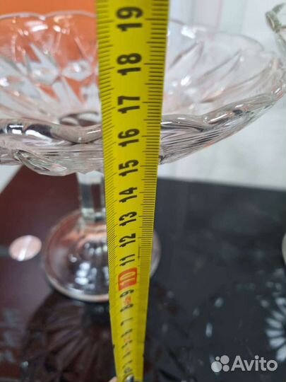 Ваза, фруктовница. Стекло