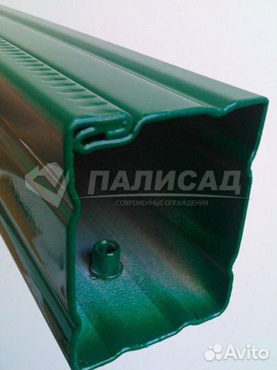 Столб профильный 80х60 для еврозабора,3D панели