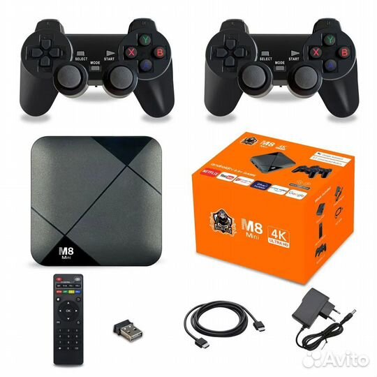 M8 Mini Dual System Ретро игровая консоль HD