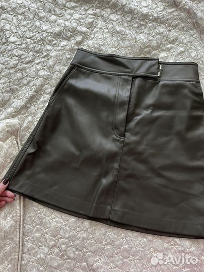 Кожаная юбка lime