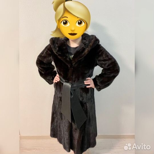 Халат из меха норки
