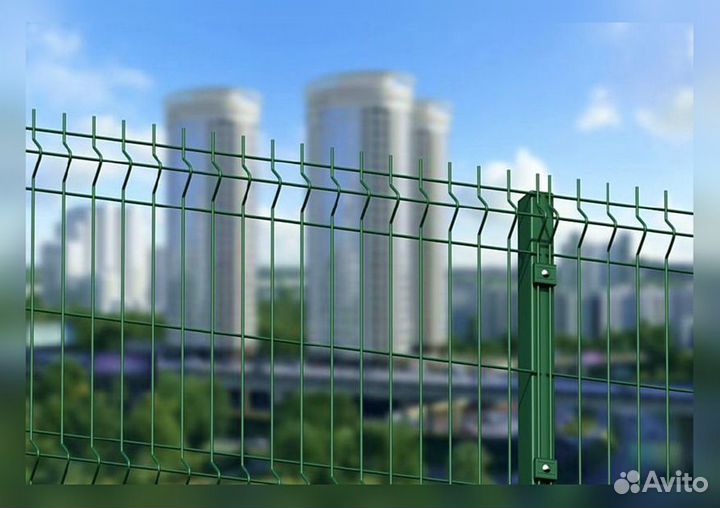 Сетка для забора 3d