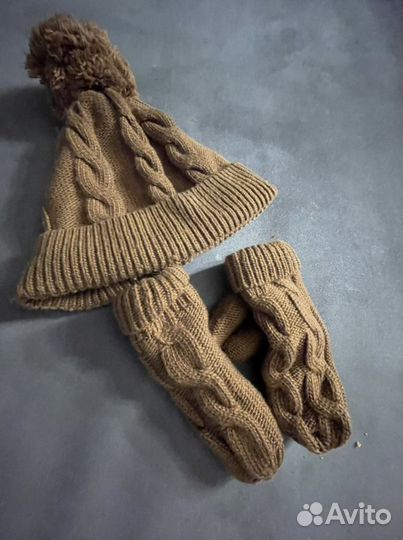 Шапка варежки