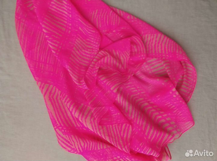 Платки цвета фуксии 90х90 и бордовый хлопок