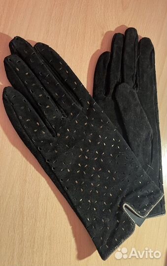 Перчатки Mango женские кожаные замша новые