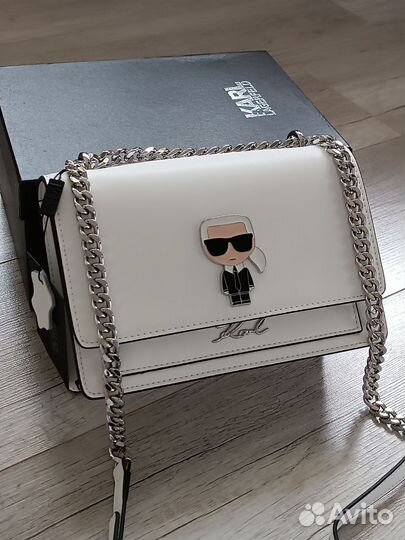 Сумка кросс-боди Karl lagerfeld натуральная кожа
