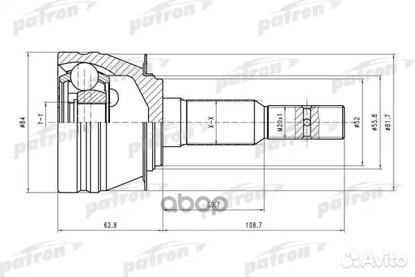 ШРУС наружн к-кт 33x52x29 daewoo: Lanos/Nubira