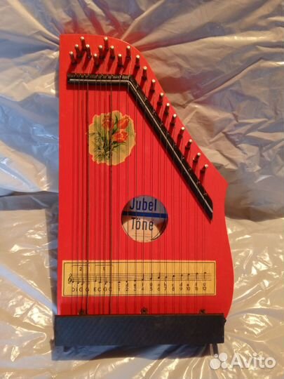 Винтажная детская цитра. ГДР 1976г