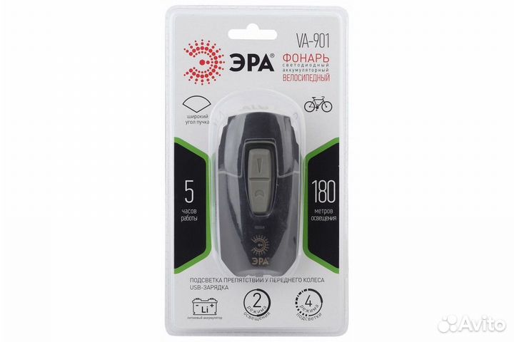 Фонарь вело Эра VA-901