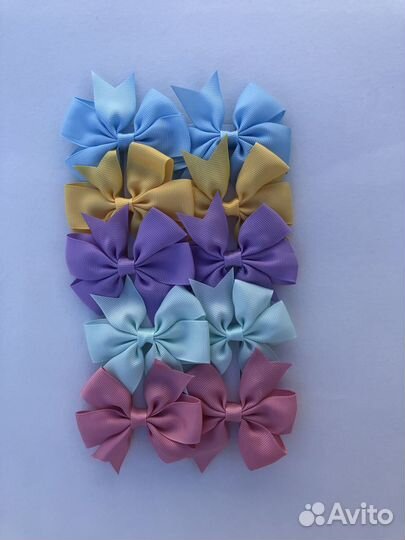 Бантики для волос на зажиме