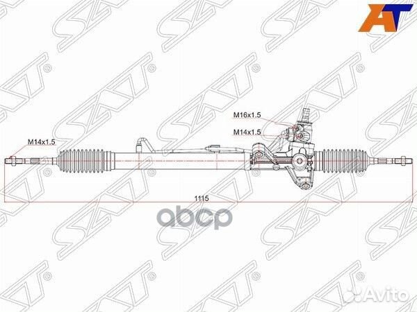 Рейка рулевая honda CR-V RD1 95- RHD ST-53601-S