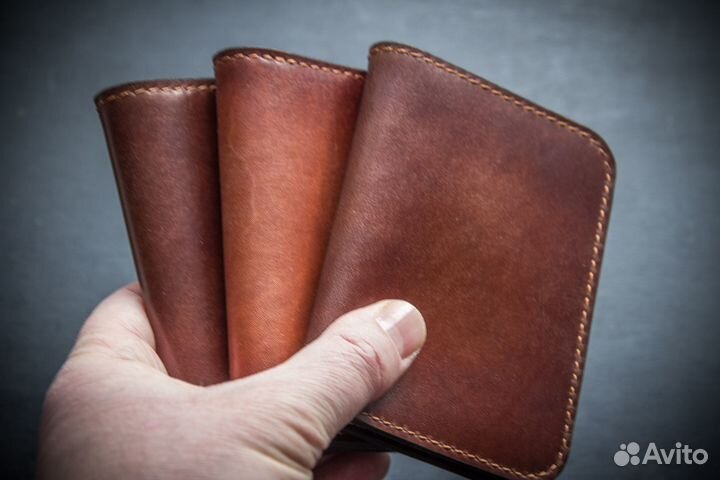 Мини кошелек из кожи