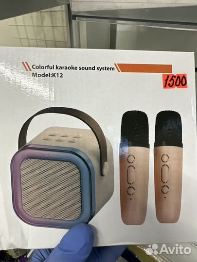 Колонка с караоке (2 микрафона )