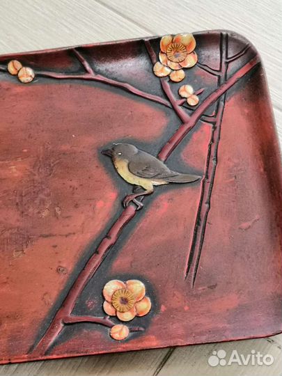 Поднос из сакуры