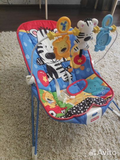 Шезлонг детский с вибрацией