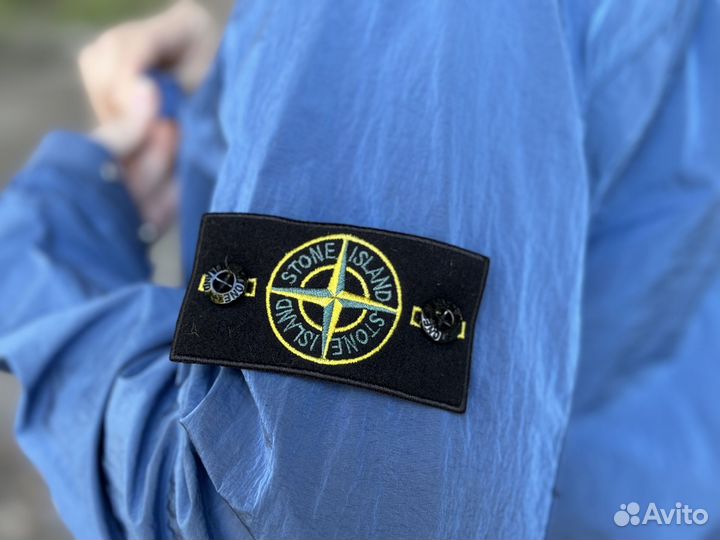 Ветровка Синего Цвета Stone Island Nylon Metal