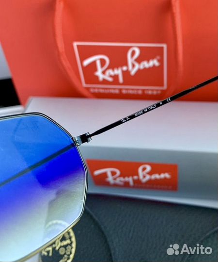 Очки ray ban octagonal пепельные