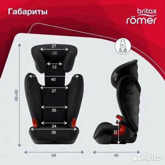 Детское автокресло Romer Britax XP 15-36 кг