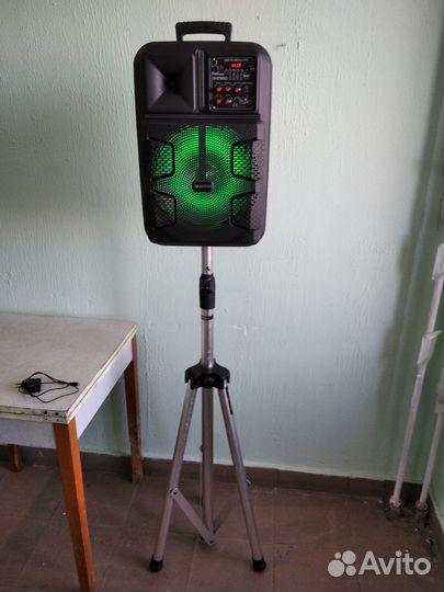 Колонка портатив Bluetooth kimiso qs-1250+штатив