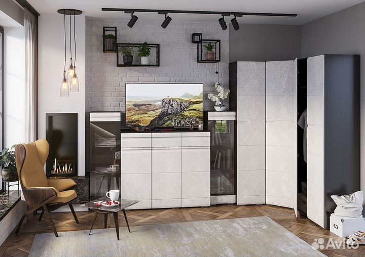 Тумба под тв с полкой