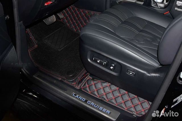 3d 3д коврики из экокожи на Тойота LC 200