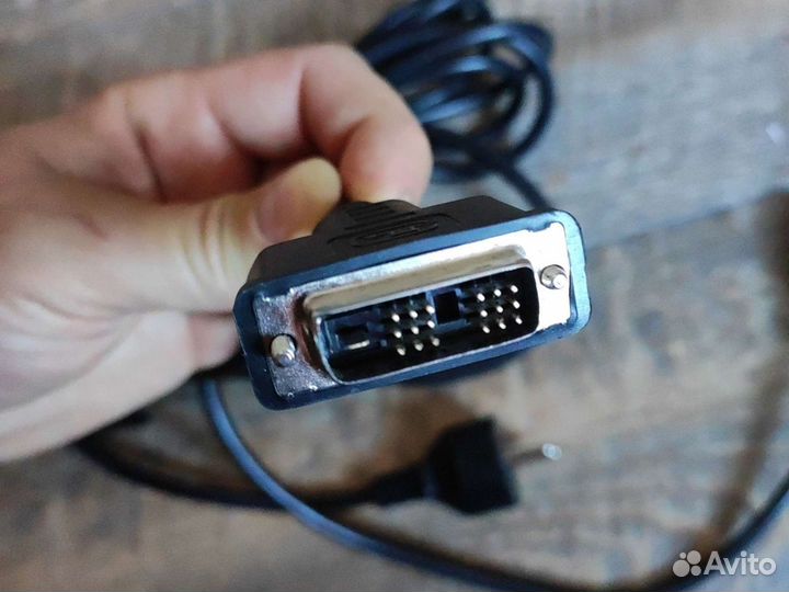 Кабель DVI для компьютера 2шт,черный и белый