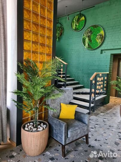 Панно из мха, искуственная зелень