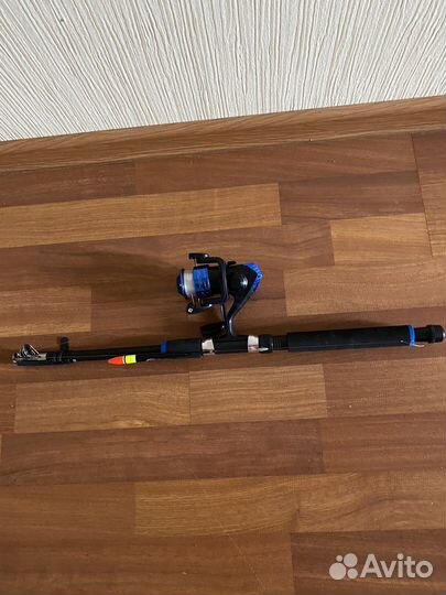 Спиннинг 1,6 м телескоп с катушкой