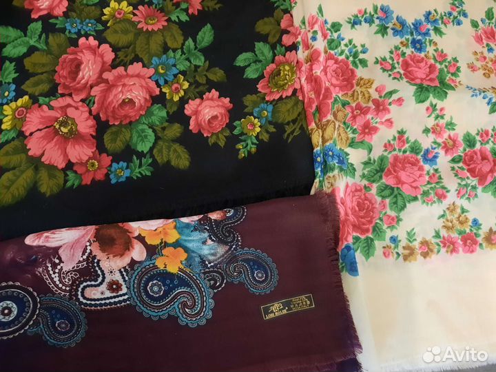 Платки и косынки СССР винтаж