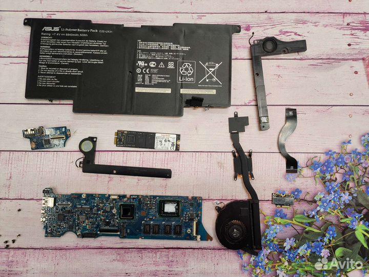Ноутбук Asus ux31e разборка