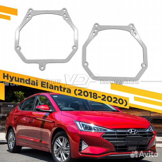 Переходные рамки для замены линз в фарах Hyundai E