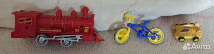 Машинка, велосипед, паравоз
