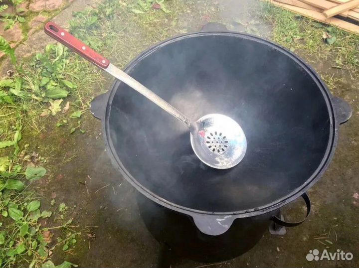 Казан чугунный из Намангана 40 л антипригарный