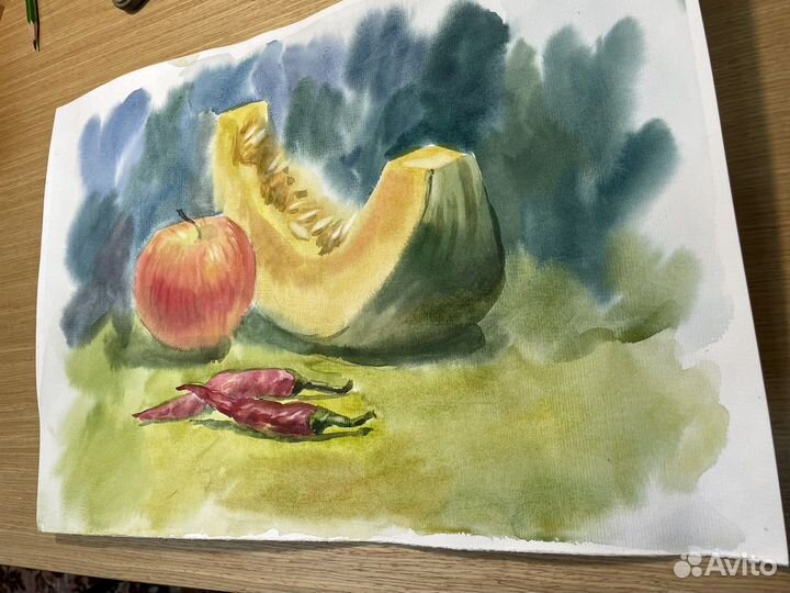 Картина живопись акварелью