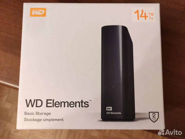 Переносной жесткий диск WD Elements 14 Tb