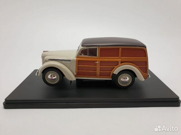 Выпуск №067 Москвич 400 422 бежевый с деревянным