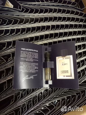 Lacoste L'homme туалетная вода 15мл семпл оригинал
