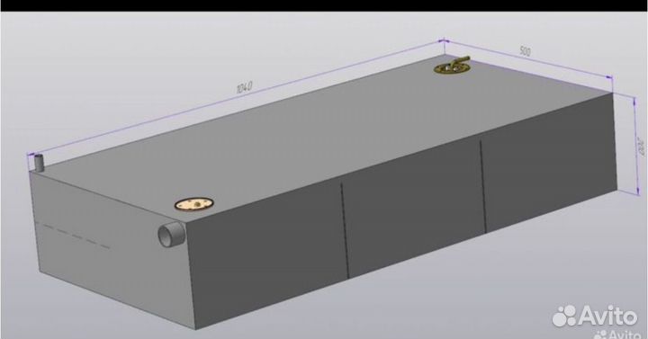 Топливный бак для лодочного мотора 100 литров