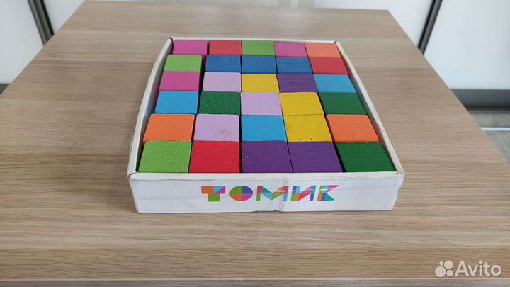 Кубики деревянные