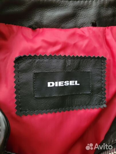 Кожаная куртка мужская diesel